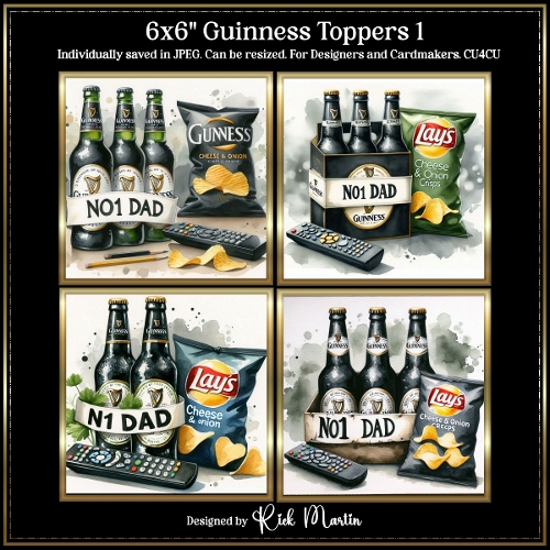 6x6 Guiness 1 - Illustrations for Cardmakers and Designers 