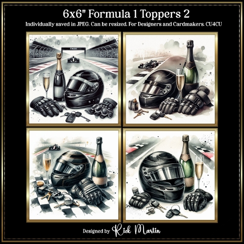 6x6 Formula One 2 - Illustrations for Cardmakers and Designers 