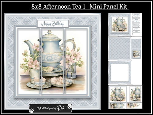 8x8 Afternoon Tea 1 Mini Panel Kit 