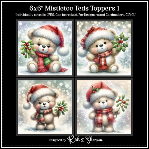 6x6 Misteltoe Teds 1    1-4 - JPEG  