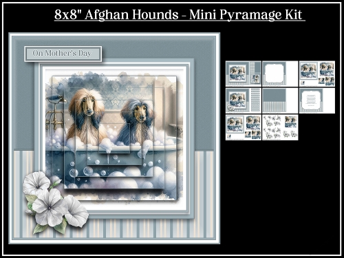 8x8 Afghan Hounds Mini Pyramage Kit
