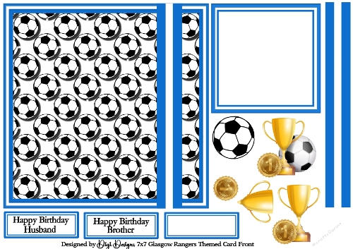 7X7 Glasgow Rangers Quick Card Front - Request for Margaret Street