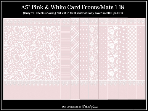A5 Pink & White Card Fronts 1-18 JPEG