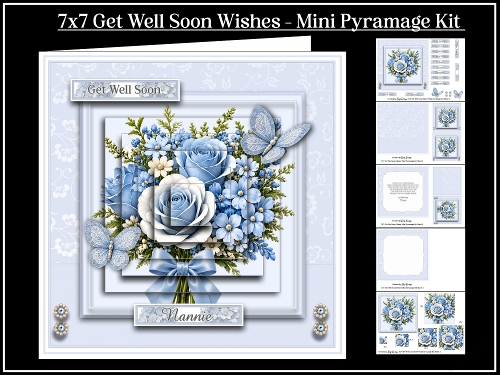 7x7 Get Well Soon Wishes - Mini Pyramage Kit 