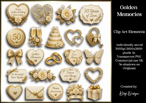 Golden Memories Clipart 