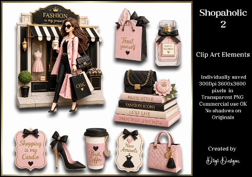 Shopaholic 2 Large Clipart Collection