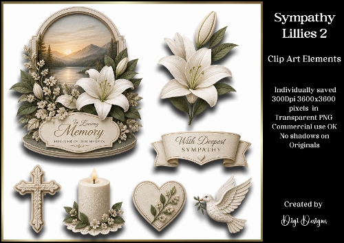 Sympathy 2 Large Clipart Collection