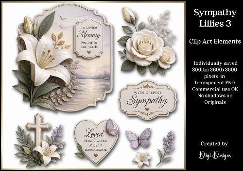 Sympathy 3 Large Clipart Collection