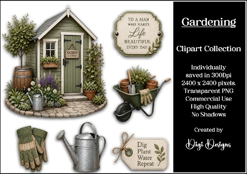 Gardening 10 Clipart Collection 