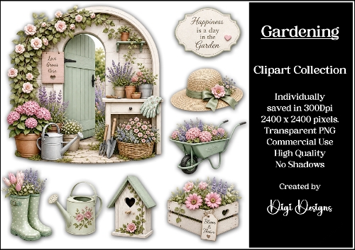 Gardening 11 Clipart Collection 