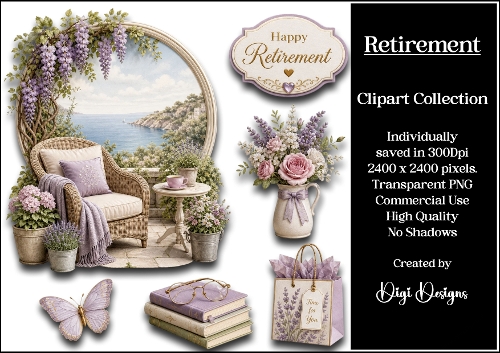 Retirement 3 Clipart Collection 