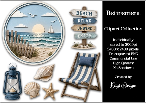 Retirement 4 Clipart Collection 