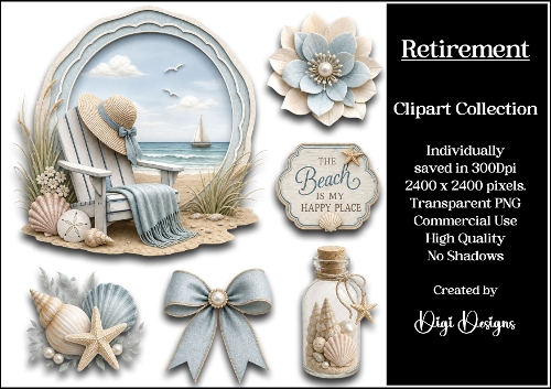 Retirement 5 Clipart Collection 