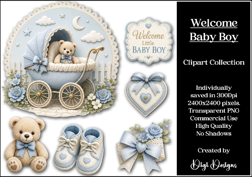 New Baby 1 Clipart Collection 