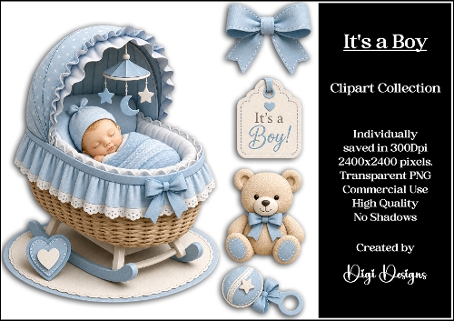 New Baby 2 Clipart Collection 