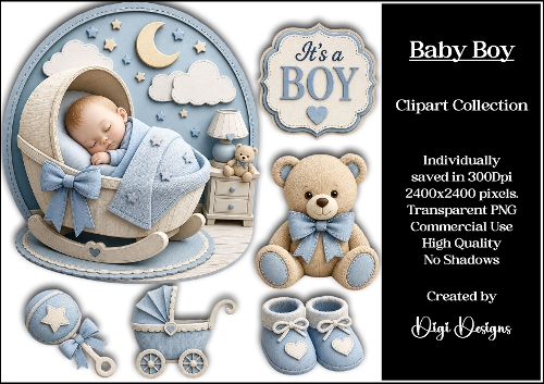 New Baby 10 Clipart Collection PNG 