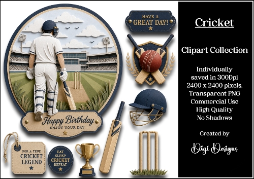 Sports 1 Cricket Clipart Collection PNG