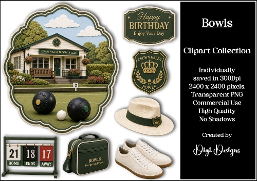 Sports 10 Bowls Clipart Collection PNG