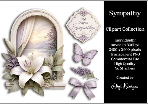 Sympathy 3 Clipart Collection PNG