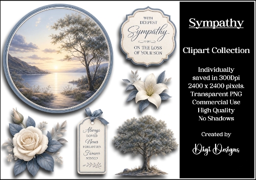 Sympathy 4 Clipart Collection PNG