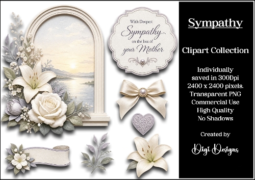 Sympathy 7 Clipart Collection PNG
