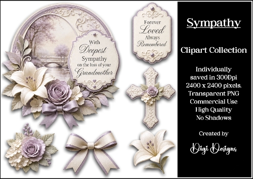Sympathy 9 Clipart Collection PNG