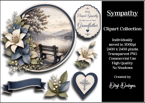 Sympathy 11 Clipart Collection PNG