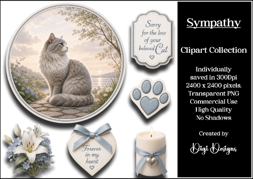 Sympathy 12 Clipart Collection PNG