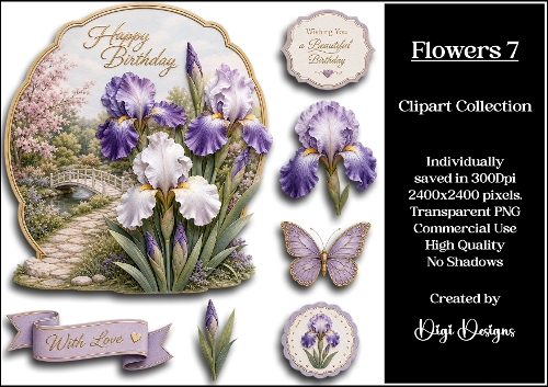 Flowers 7 Clipart Collection PNG