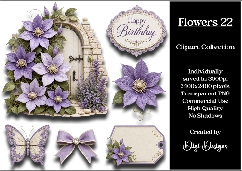 Flowers 22 Clipart Collection PNG