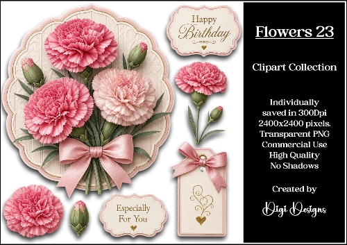 Flowers 23 Clipart Collection PNG