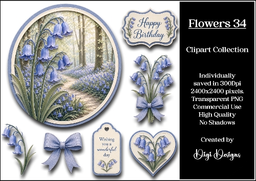 Flowers 34 Clipart Collection PNG