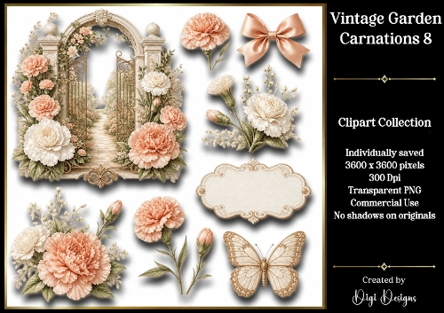 Vintage Botanic Gardens - Carnations 8