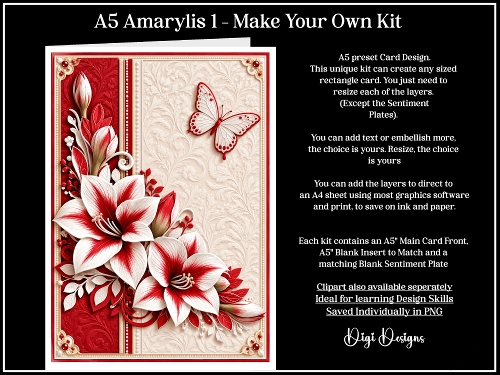 A5 Amarylis 1 - Make Your Own Kit 