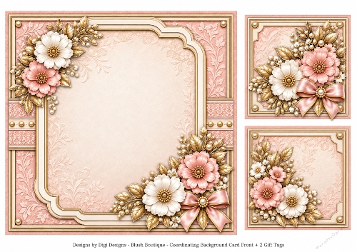 8x8 Blush Boutique - Blank Insert 