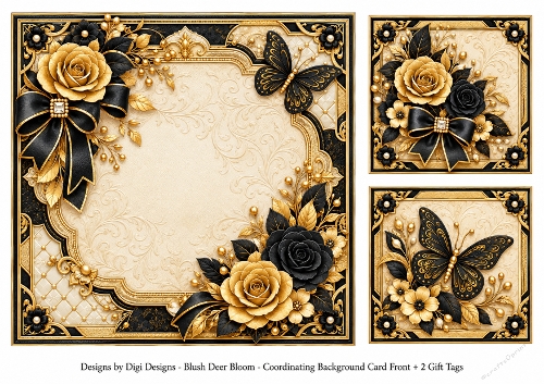 8x8 Elegant Evening Blank Insert 