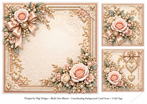 8x8 Blushing Brides Blank Insert 