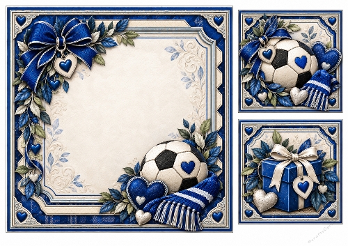 8x8 Everton Valentines Blank Inserts