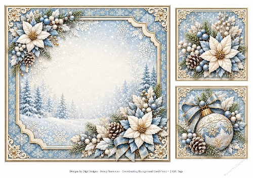 8x8 Elegant Arctic - Blank Insert