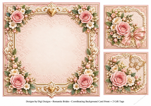 8x8 Romantic Brides - Blank Insert 