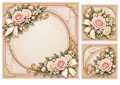 8x8 Vintage Wedding Car - Blank Insert 
