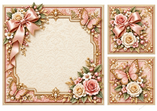 8x8 Vintage Piano - Blank Insert 
