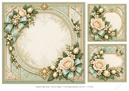 8x8 Vintage Mint - Blank Insert 