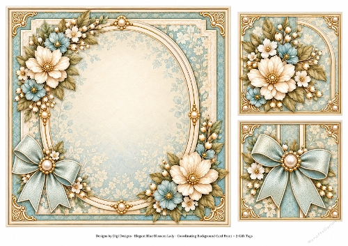 8x8 Vintage Parisian - Blank Insert 
