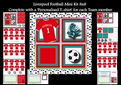 8x8 Bumper Kit Liverpool Football Full Team personalised shirts x11 A4 sheets