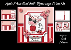 8x8 Little Miss Cool Mini Kit x4 A4 sheets