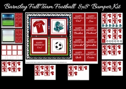 8x8 Barnsley Full Football Team Bumper kit - x11 A4 Sheets