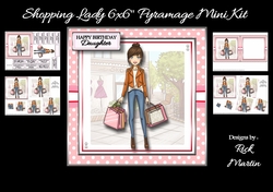 6x6 Mini Kit - Shopping Lady x4 A4 sheets