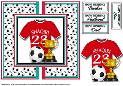 8X8 Card Front Shaqiri No.23 Liverpool Football Football Team