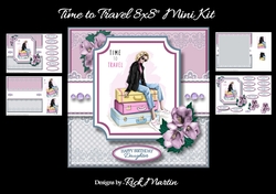 8x8 Time to Travel Mini Kit - x4 A4 sheets